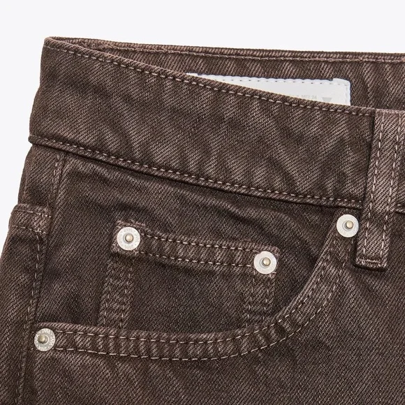 Mom Fit High Waist Brown Jeans - Picture 7 of 7